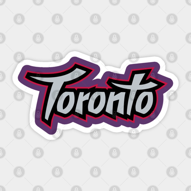 Toronto, Retro Sticker by KFig21